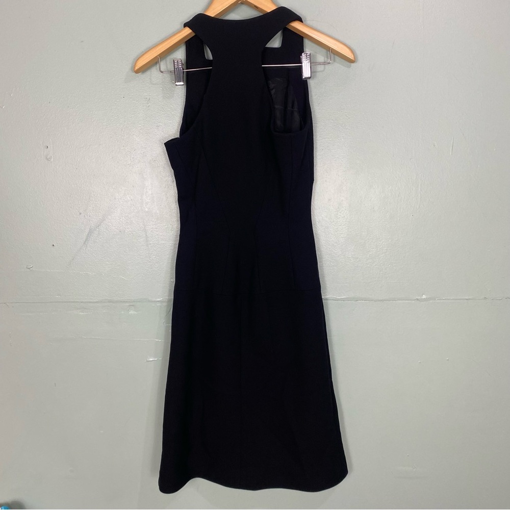 Alaia Black‎ Wool Front Button Sleeveless Dress Midi Sz 8 - Picture 4 of 6